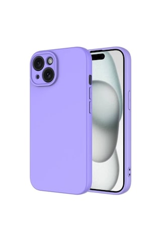 Apple Uyumlu iPhone 15 Plus Kılıf Zore Mara Lansman Kapak Lila