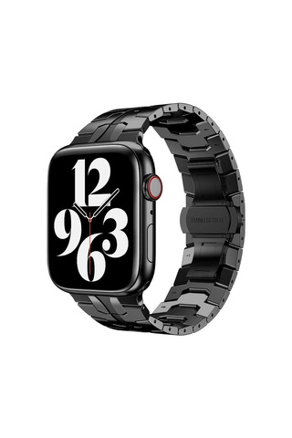 Watch Ultra 49mm Kordon Uyumlu Krd-63 Metal Strap Kayış Mkst- Gümüş