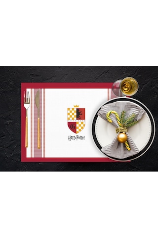 Adawall Home Hogwarts Houses Kumaş Amerikan Servis 4'lü Set Çok Renkli