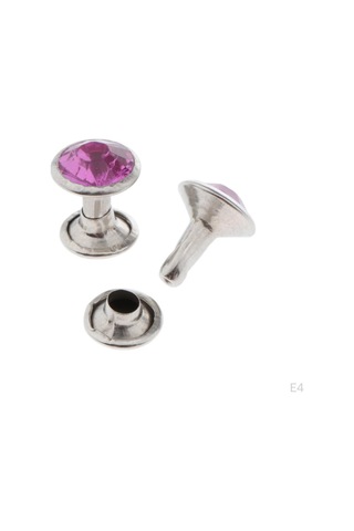 Yeşil 50 Adet Dekoratif Perçinler 7mm Kristal Rhinestone Çiviler Mobilya İçin Gotik Punk,