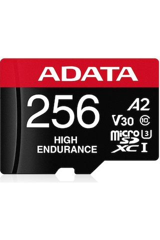 Adata 256 Gb High Endurance Microsdxc 4k U3 V30 A2 Hafıza Kartı