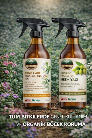 Genel Kullanım Bitki Besini Ve Neem Yağı İkili Bakım Seti 2 L - 1 L - 1 L - 500 ML