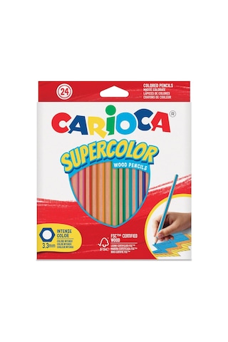 Carioca Supercolor Kuru Boya Kalemi 24'li Genel