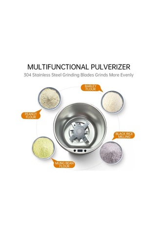 Kahve Ve Baharat Öğütücü Paslanmaz Çelik Kahve Değirmeni Yedek Bıçak Hediyeli Açık Gri