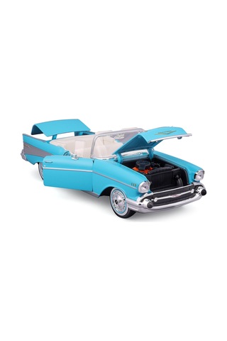 1957 Chevrolet Bel Air Convertible Model Araba 31476 Mavi