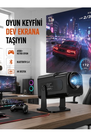 Hcs350pro Android 11 İşletim Sistemli Mini Projektör Yeni Nesil Tkndy-bsva4969
