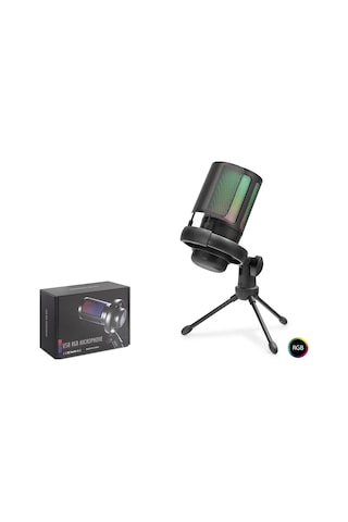 Hadron Me6s Gaming Rgb Tripod Mikrofon Type-c 192khz 24bit - Siyah