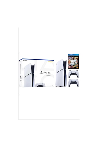 Playstation 5 Slim 1 Tb Türkçe Menü + 2. Dualsense + Gta 5 (İthalatçı Garantili)