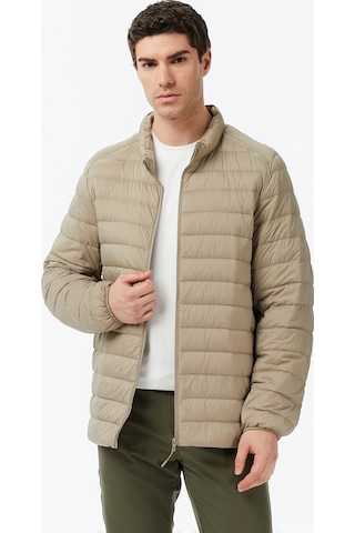 Nautica Erkek Bej Regular Fit Dik Yaka Su İtici Kaz Tüyü Montkapitonej57041t