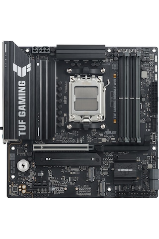 Asus Tuf Gamıng B850m-e Wıfı, 4xddr5, 3x M.2, Hdmı, Dp, Type-c, Wi-fi 6e, Bluetooth V5.3, Am5 Soket Gamıng Anakart