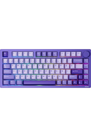 Philips EVNIA SPK8618 Mekanik RGB 81 Tuş USB Bluetooth 2.4 G Kablosuz Oyuncu Klavyesi