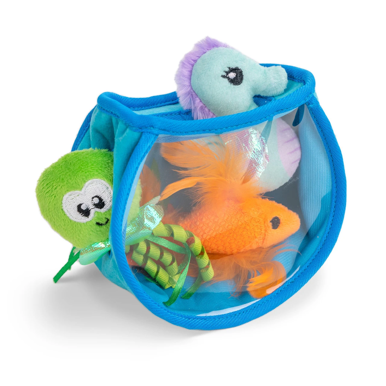 Hide & Seek Fish Bowl Blue Catnipli Kedi Çiğneme Oyuncağı - Zeka Geliştirici