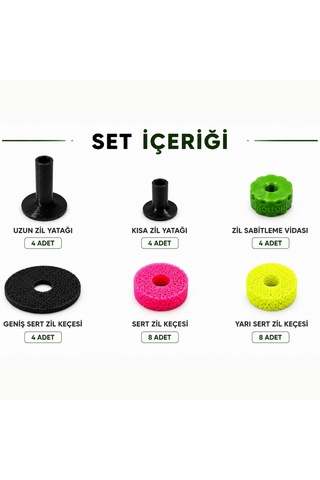 Mottopi Zil Keçesi, Zil Yatağı Ve Zil Sabitleme Vidası Karma Set 32 Parça
