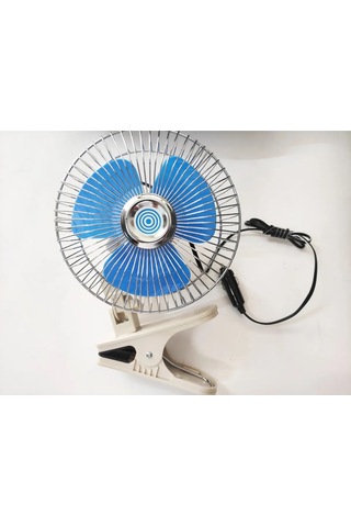 Oto Vantilatör 12 Volt 6 Inç Mandallı Çakmaklık Girişli Crb8793a