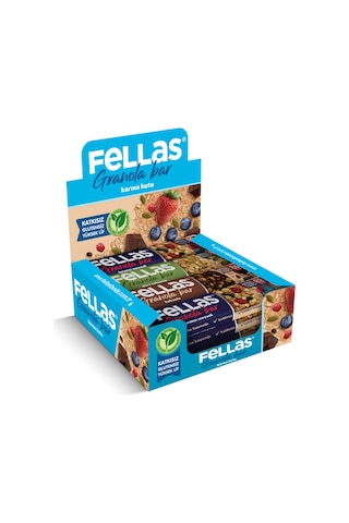 Granola Bar Protein Kaynağı 23 G Karma Kutu 12 Adet