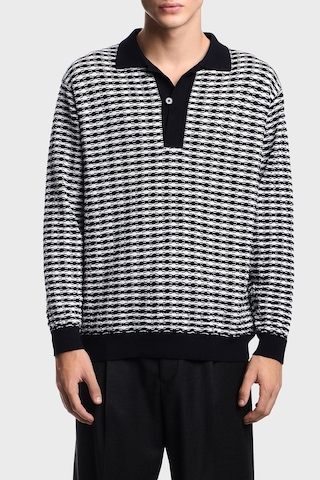 Emporio Armani Erkek Kazak Em003518 Af19833 F0015 Beyaz - Lacivert