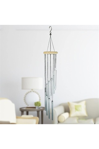 Rüzgar Çanları Masif Ahşap Dönen Metal Rüzgar Çanları Ev Asılı Zanaat Hediyesi Ark Askı Kancası