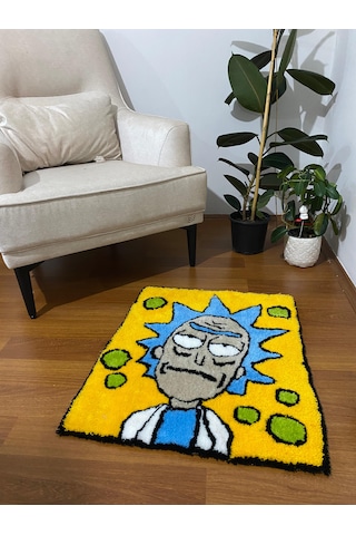 Kirbi Rick And Morty Süs Halı Çok Renkli Kirbi Rick And Morty Süs Halı Çok Renkli