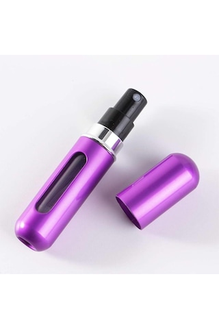 Doldurulabilir Mini Seyahat Parfüm Şişesi Sprey Kutu - Ortalama 80 Basım - Kırmızı - 1 Adet Bahar