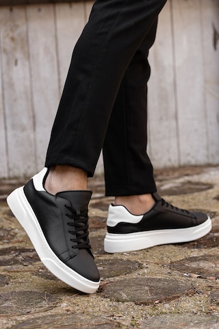 Daxtors D0506 Günlük Ortopedik Erkek Casual Ayakkabı Siyah-beyaz