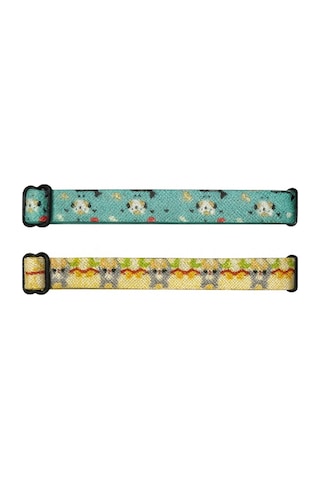2 Adet Desenli Zilli Kedi Tasması - Ayarlanabilir Cat Collar