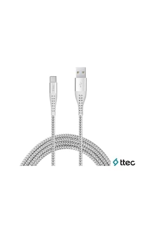 2dkx02cg Extremecable Ekstra Dayanıklı Type C Şarj Kablosu 150cm Gümüş