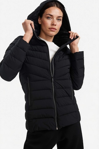 Defacto Defactofit Su İtici Regular Fit Kapüşonlu Fermuarlı Cepli Şişme Mont E9253ax25aubk81 Siyah-bk81