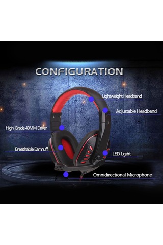 Mufunye Mavi Kafaüstü Kulaklık, 3.5mm Jack İle Ps4/xbox/notebook/pc Uyumlu, Oyun İçin Optimal Ses - Sy755mv