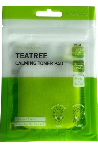 Dermal Çay Ağacı Yatıştırıcı Siyah Nokta Azaltıcı Sebum Kontrol Tonik Pedi 12 Adet