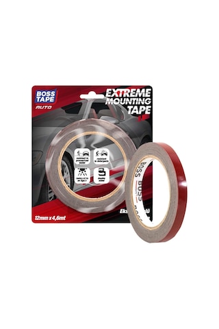 Boss Tape Extreme Araç Aksesuar, Spoiler, Çıta Montaj Bandı 4,6mt