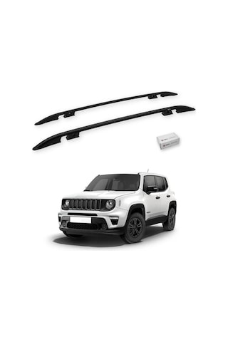 Turtle Jeep Renegade Bu 2015-2025 Tavan Çıtası Crown Siyah