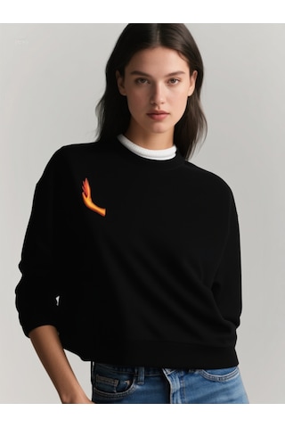 Ogc Su & Ateş Kombin Sweatshirt Siyah