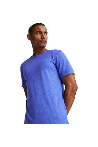 Puma Run Favorite Heather Unisex Mavi Koşu Tişört 9560