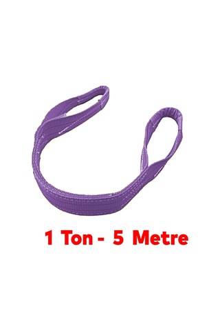 Lexroo Spanzet Sapan Polyester Sağlam Yük Kaldırma Lila Renk 1 Ton 5 Metre Taşıma İndirme Halat