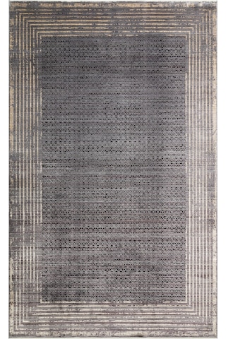 Hoom Rugs Bomonti Mhl 01 Antrasit Gold Viskon & Akrilik Modern Salon Halısı Antrasit - Gold