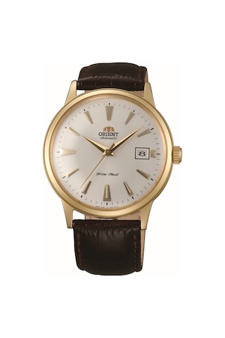 Orient Bambino Tac00003w0 Kurmalı Otomatik Deri Kahverengi Beyaz Kadran 41 Mm Erkek Kol Saati