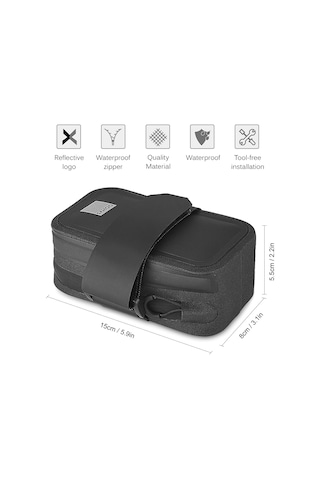 Youtek Sahoo Pro Serisi Tam Su Geçirmez Bisiklet Arka Çantası 0.5l Tpu Malzeme Siyah 132036 Siyah