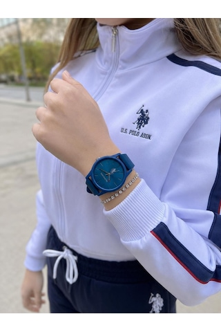 U.s.polo Assn Silikon Kordon 3 Atm Suya Dayanıklı Spor Kadın Kol Saati Uspa.2089.b03 Lacivert