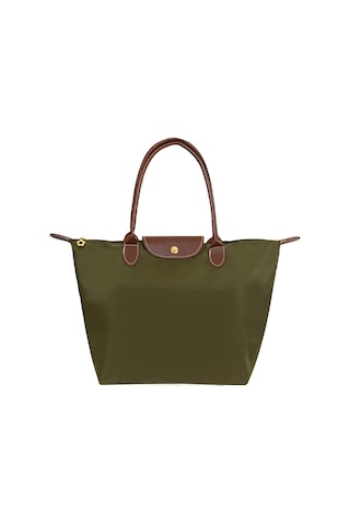 Su Geçirmez Naylon Mantı El Çantası Kadın Tote Çanta Bayan Seyahat İçin Büyük Kapasiteli El Çantası Katlanabilir Günlük Omuz Çantası Lacivert Lacivert Lacivert S Diğer