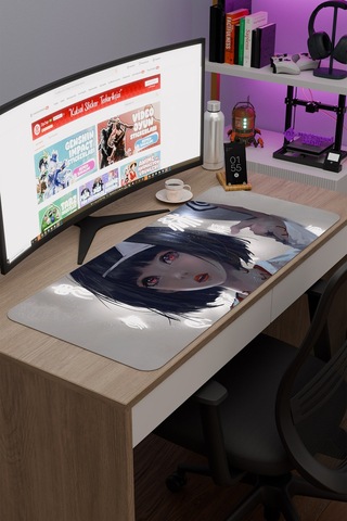 Noragami Kaymaz Dikişli Kauçuk Oyuncu Mousepad V1 - 90x40 Xxl Gaming Mouse Pad Fare Altlığı