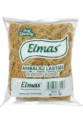 180 X 3 Mm Elmas Ambalaj Lastiği 5 Paket X 1000 Gram