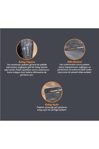 CatsGREY Premium Vanilya ve Mandalina Kokulu Tozsuz Topaklanan İn
