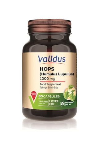 Validus Humulus Lupulus Hops 1000 Mg 60 Capsules