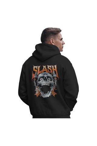 Sevbano Guns N' Roses Slash Rock Metal Müzik Grubu Baskılı Unisex Oversiz Siyah