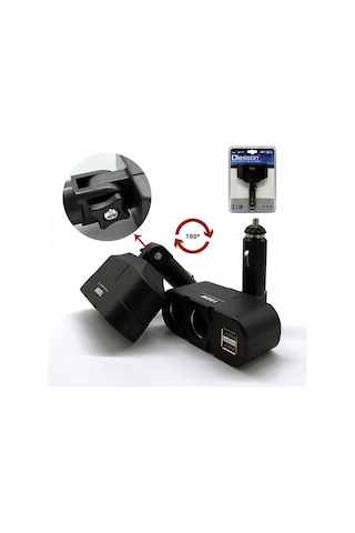 Olesson 1652 2 Usb 100watt İki Girişli Oto Çakmak Çoklayıcı