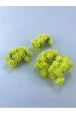 FdayAksesuar Sarı Renk Lateks Çiçek 1 Paket FRDY15747