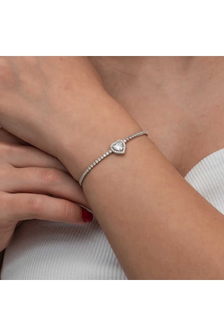 Blackcraft Gümüş Kalpli Su Yolu Bileklik Bc-48f9f2 Renkli