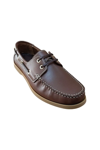 Castle Black 42702 Erkek Deri Casual Ayakkabı Kahve Siyah