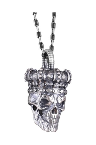 Gothic Kolye - 925 Ayar Gümüş Erkek Kolye - El Yapımı Kolye Gümüş