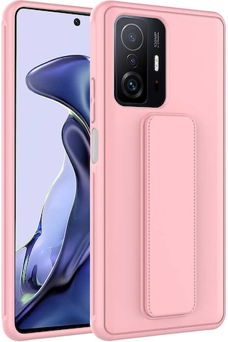 Khayra Mi 11t Pro 5g Kılıf Qstand Kapak - Kırmızı Kirmizi